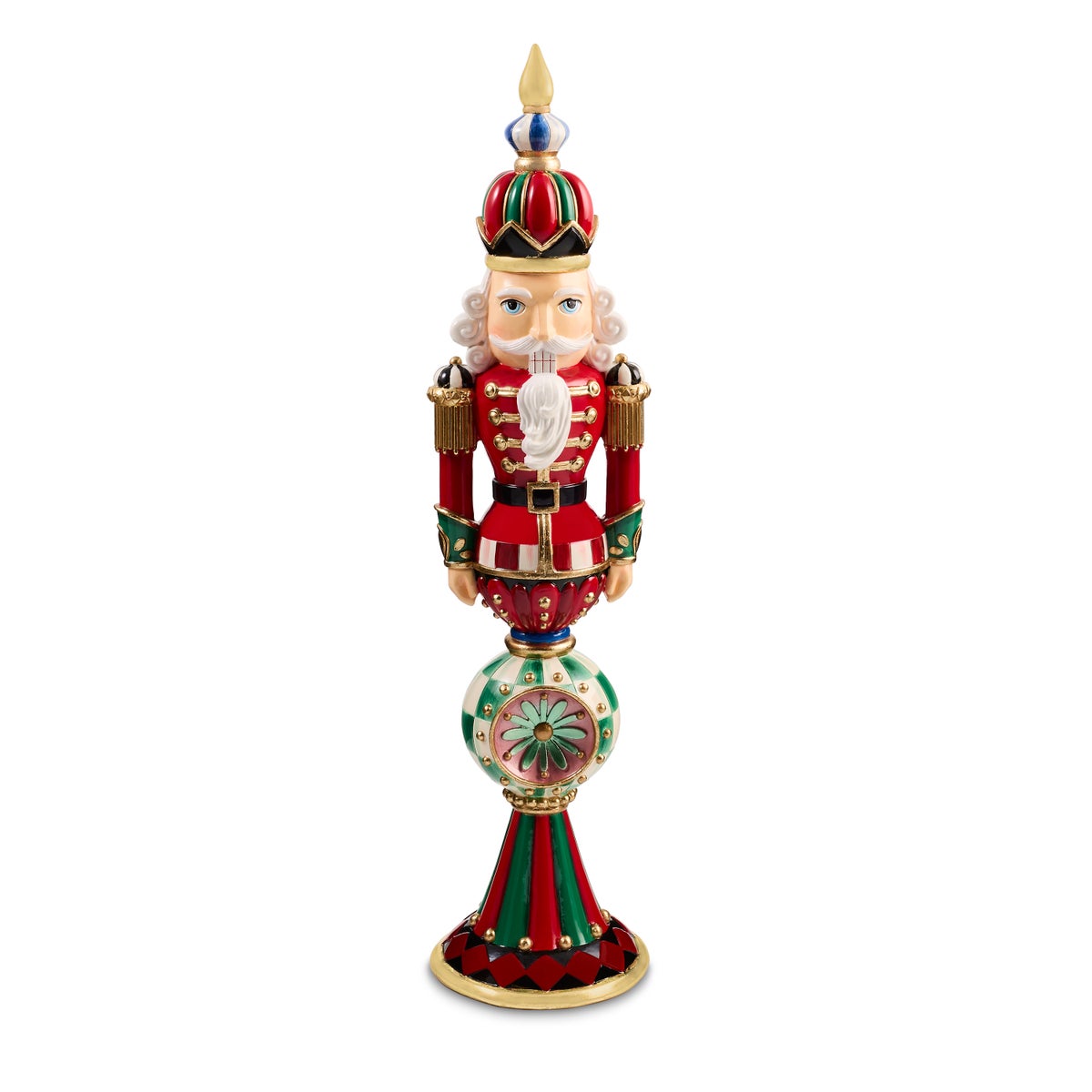 Timeless Tartan Resin Reflector Nutcracker