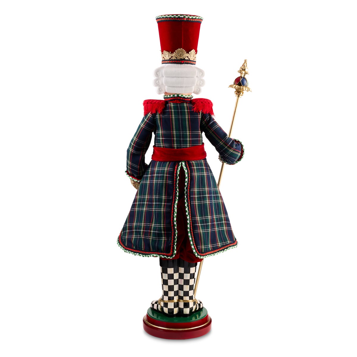 Timeless Tartan Fabric Nutcracker - Image 3