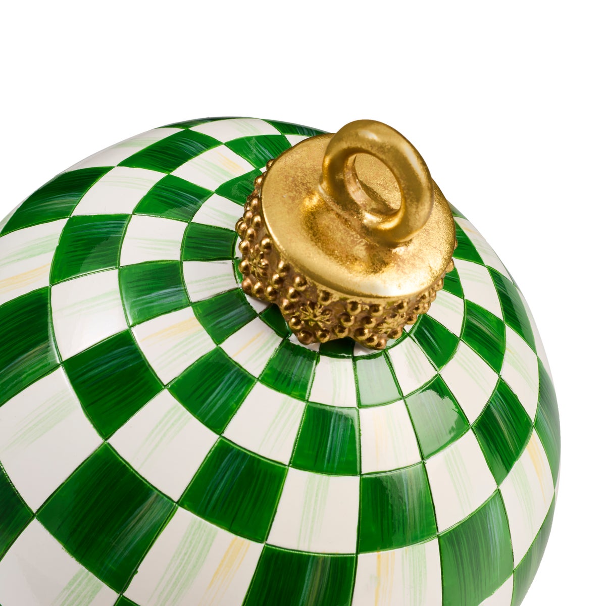 Green Check Small Tabletop Ornament - Image 3