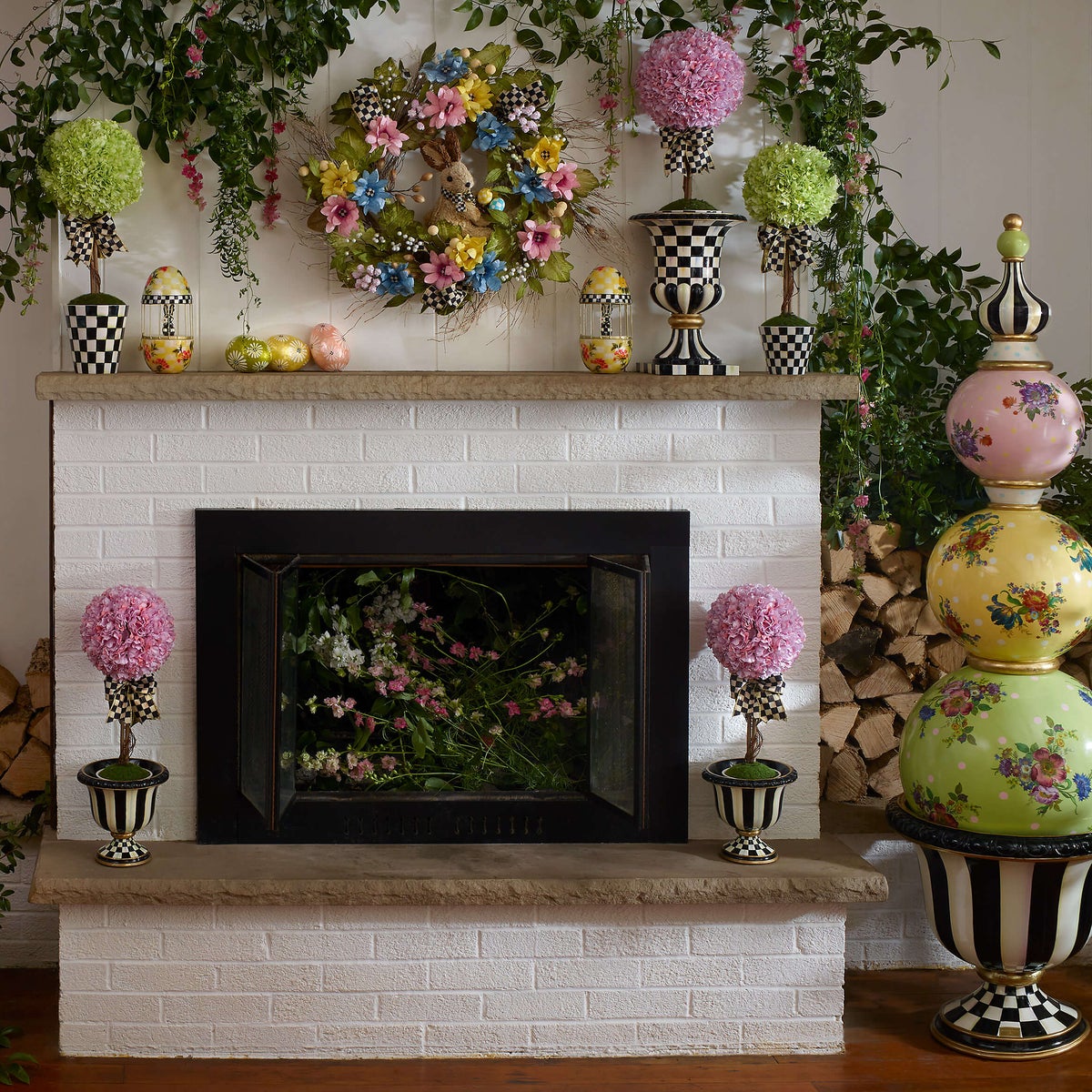 Courtly Stripe Tabletop Urn - Image 2