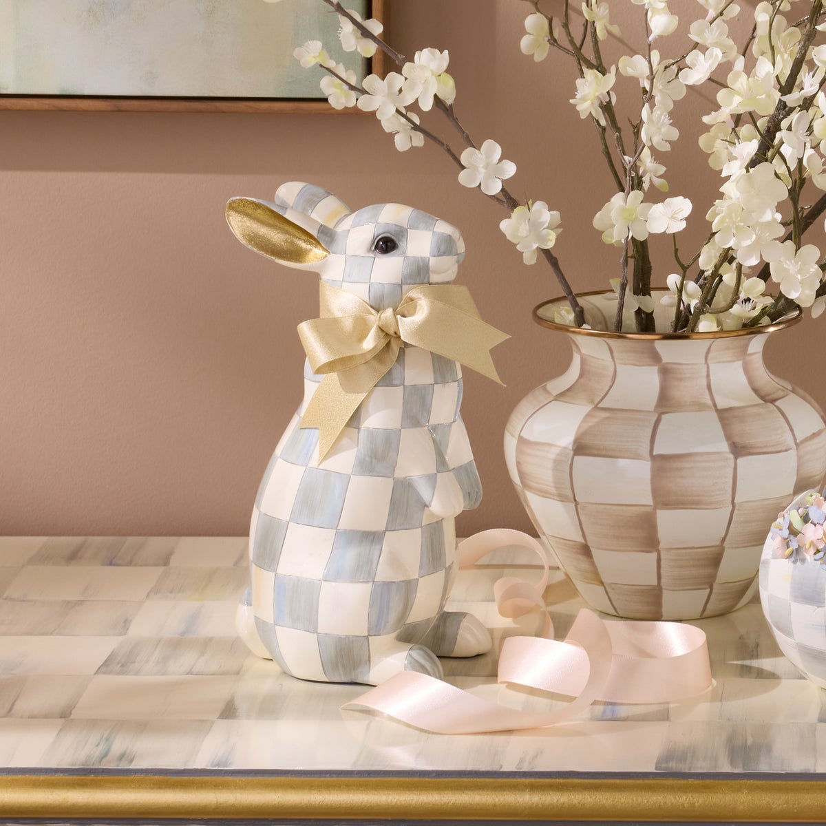 Sterling Check Standing Bunny - Image 6