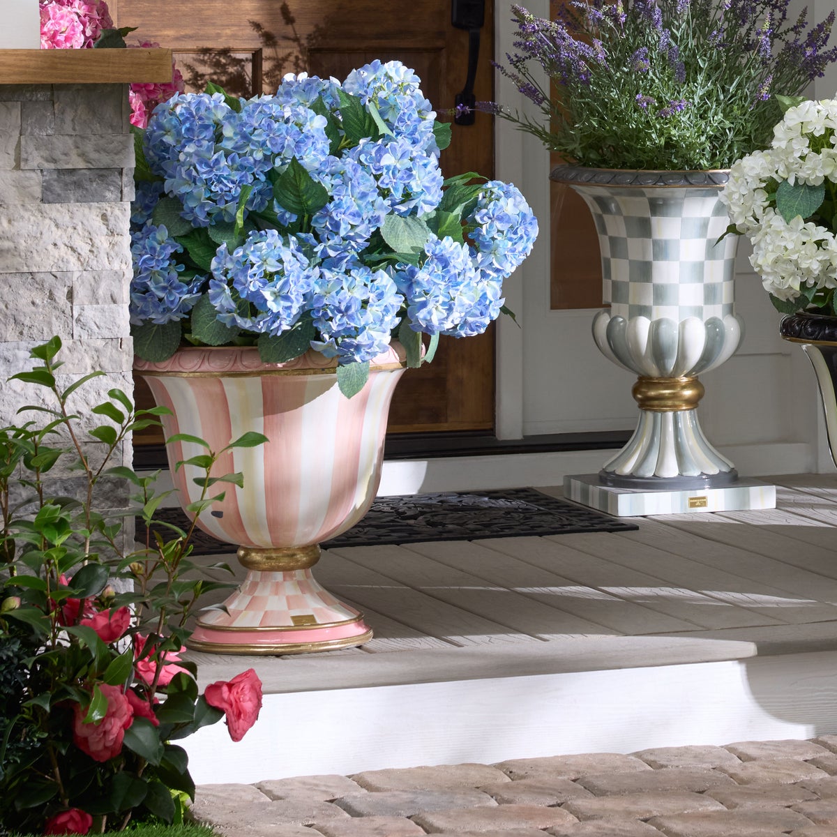 Rosy Stripe Urn - Image 7