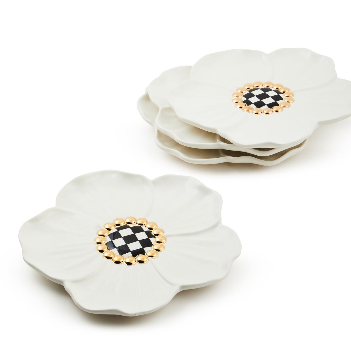 White Rabbit Ceramic Dessert Plates, Set of 4 - Image 5