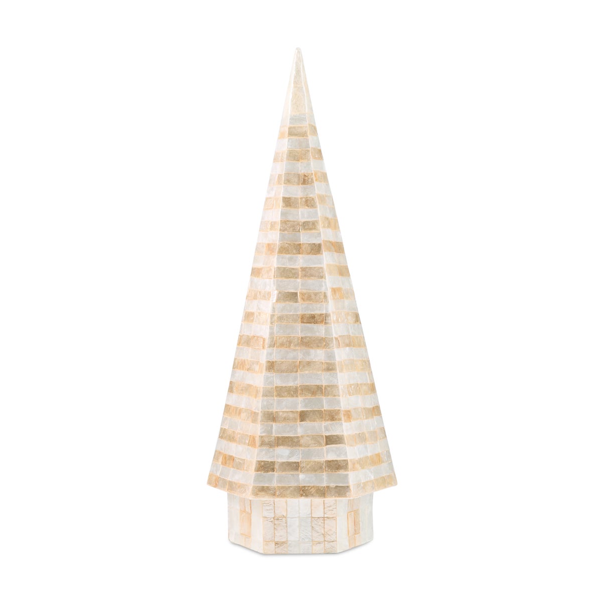 Mocha Check Capiz Medium Tree