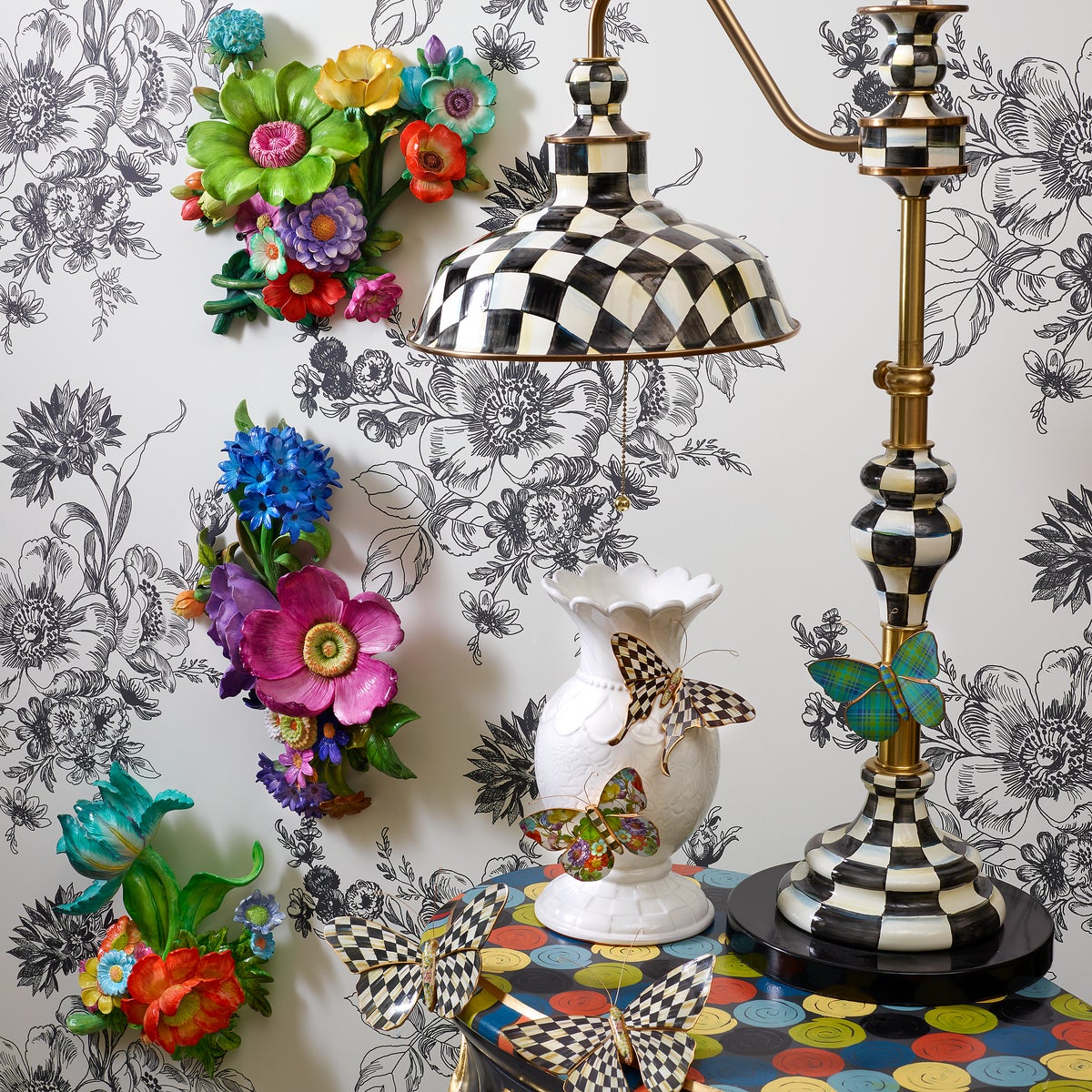 Courtly Check Butterfly Duo Wall Decor - Image 4