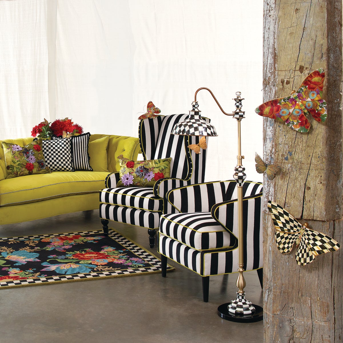 Courtly Check Butterfly Wall Decor - Image 5