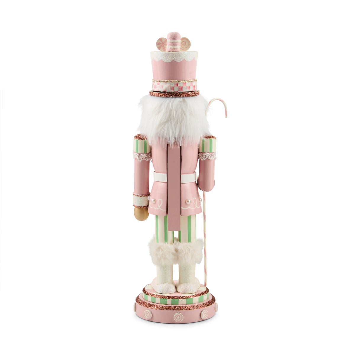 Rosy Peppermint Wood Nutcracker - Image 2