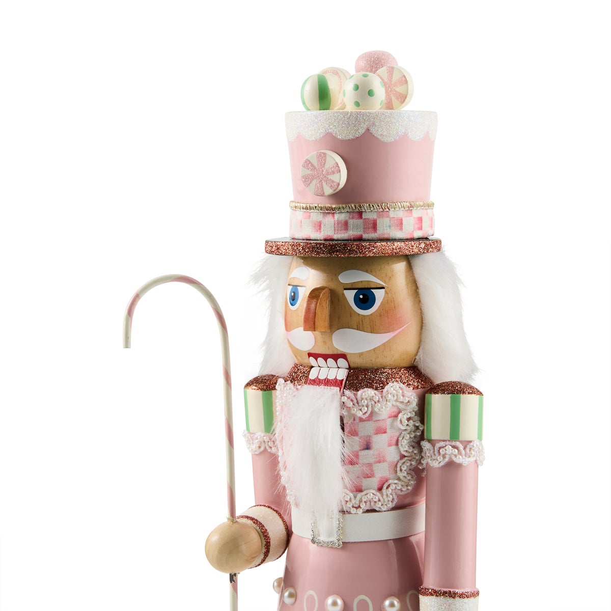 Rosy Peppermint Wood Nutcracker - Image 3