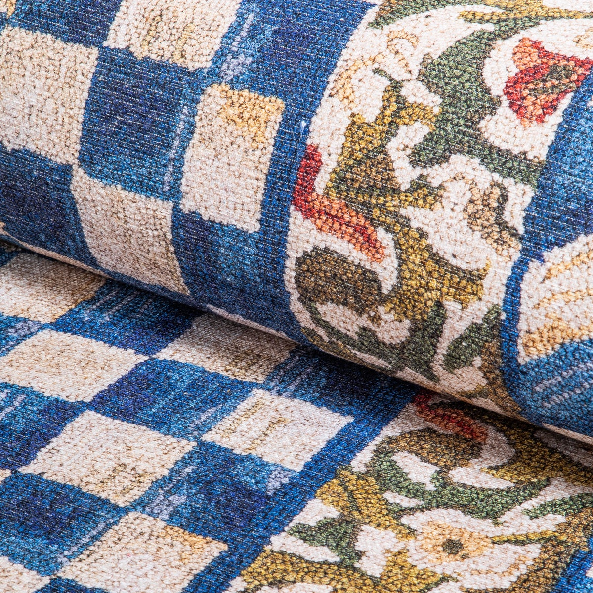 Truly Royal Check 3' x 5' Washable Rug - Image 2