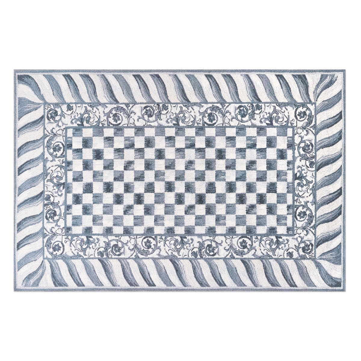 Sterling Check 5' x 7'6" Washable Rug