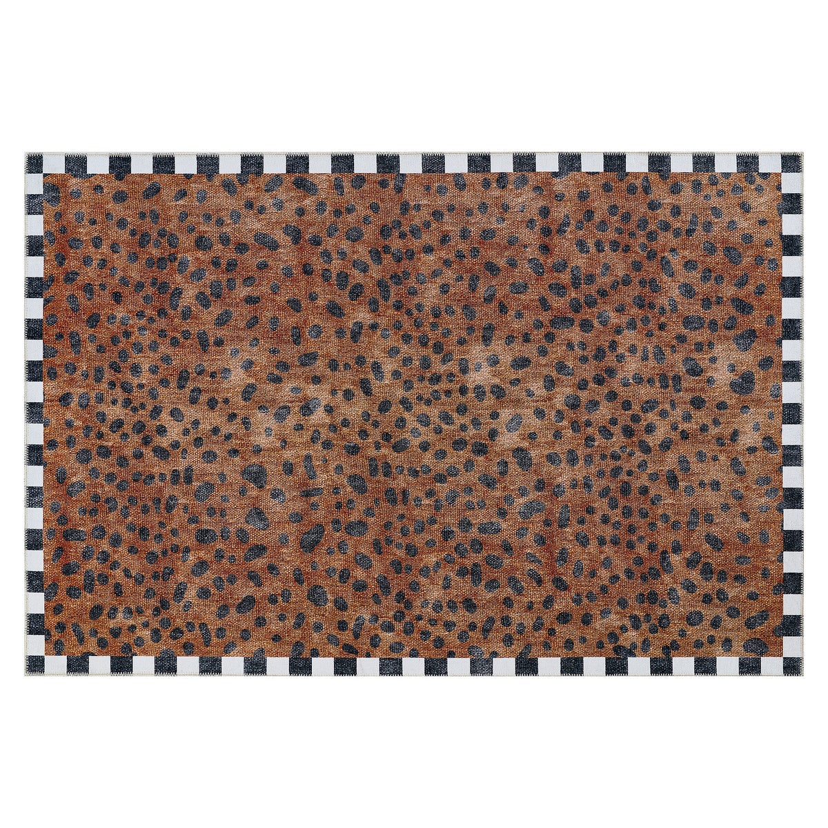 Cheetah 5' x 7'6" Washable Rug