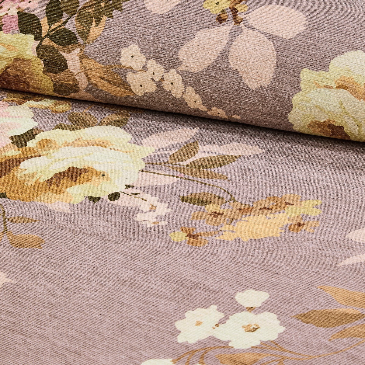 Taupe Wild Rose 3' x 5' Washable Rug - Image 2