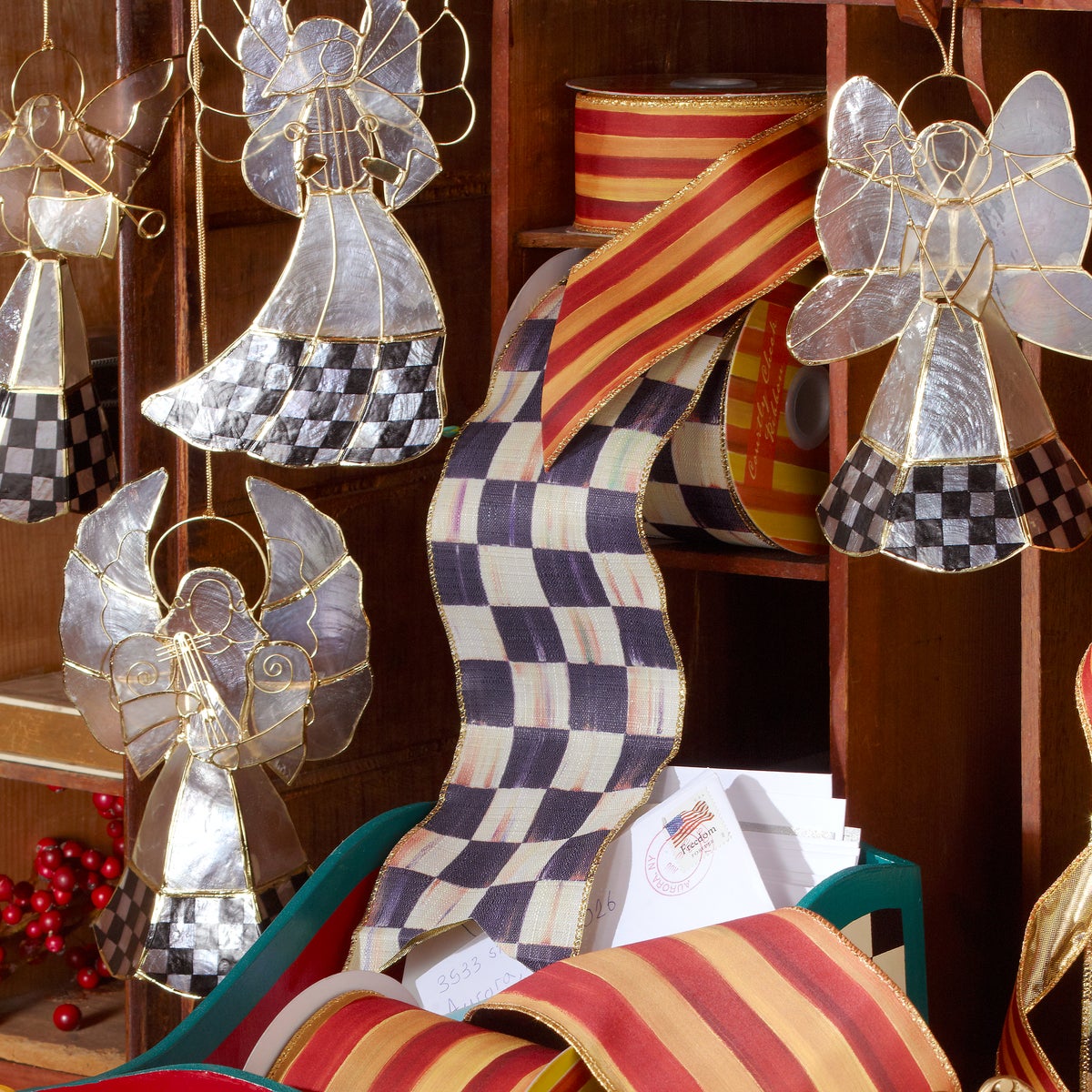 Courtly Check 4" Ribbon - Image 6