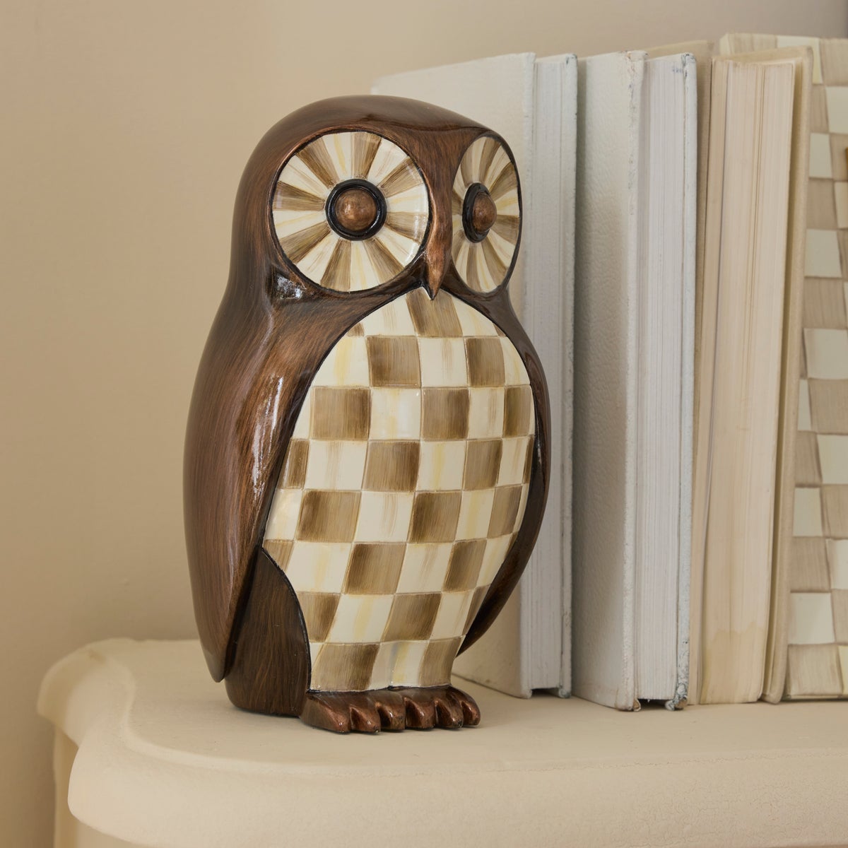 Mocha Check Owl - Image 2