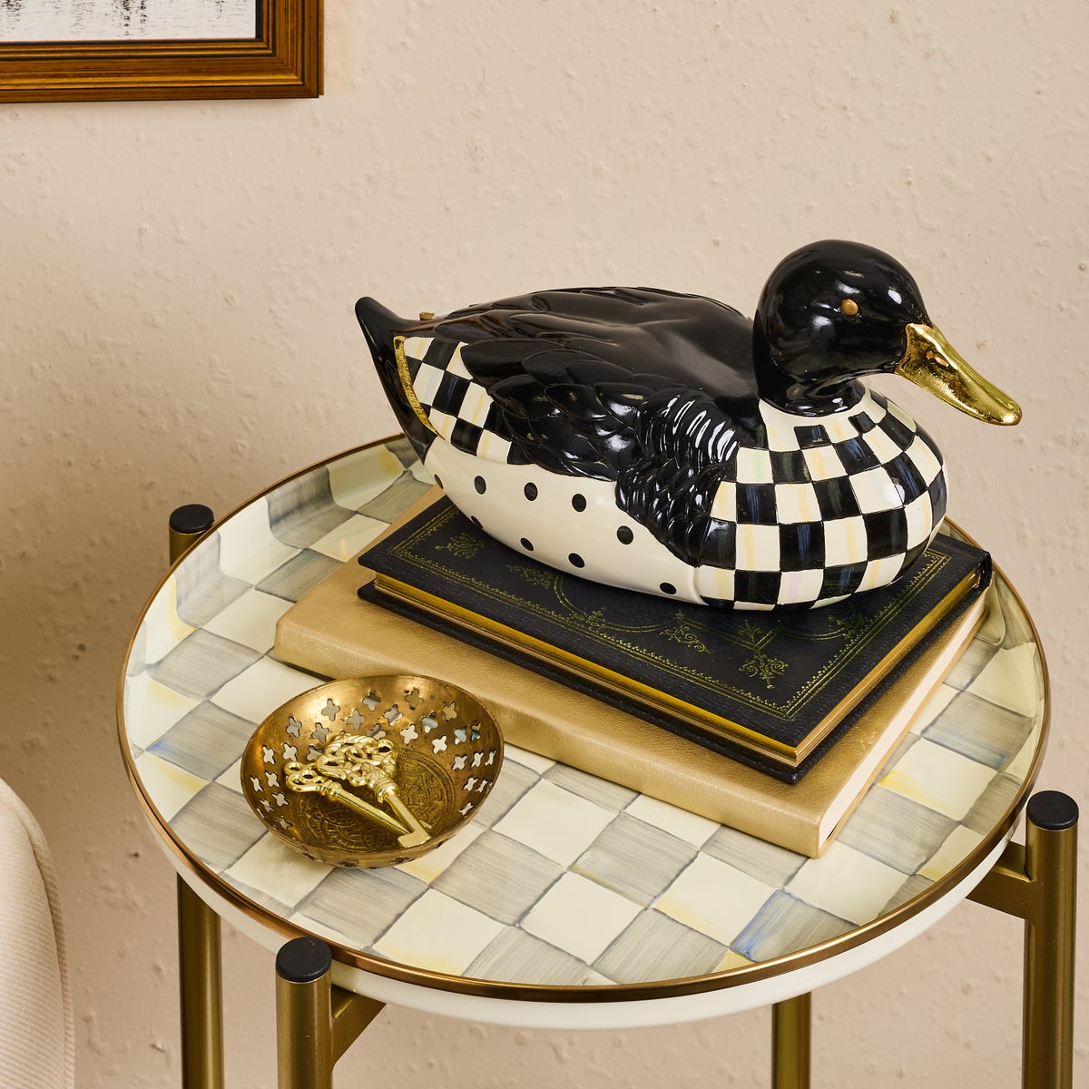 Courtly Check Mallard Duck Figurine - Image 2