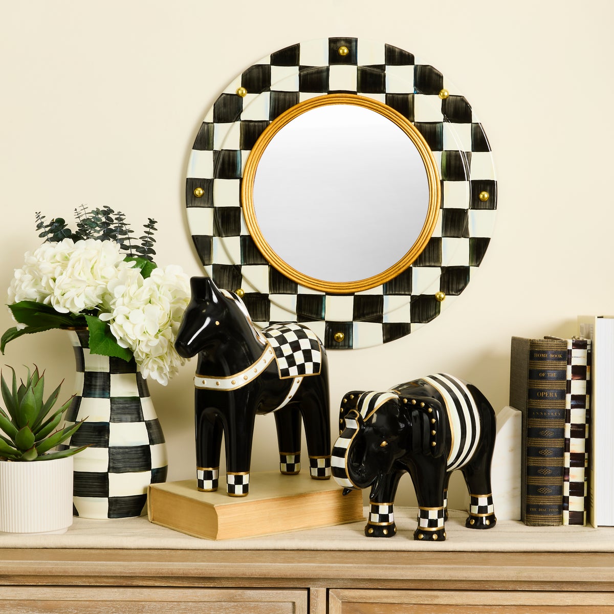 Courtly Check Elephant Figurine - Image 2