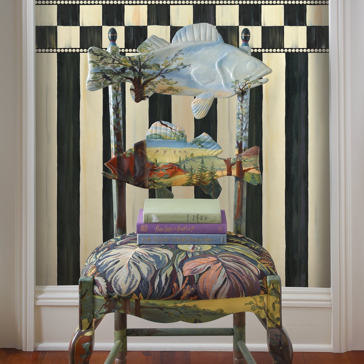Courtly Stripe Wallpaper - Image 2