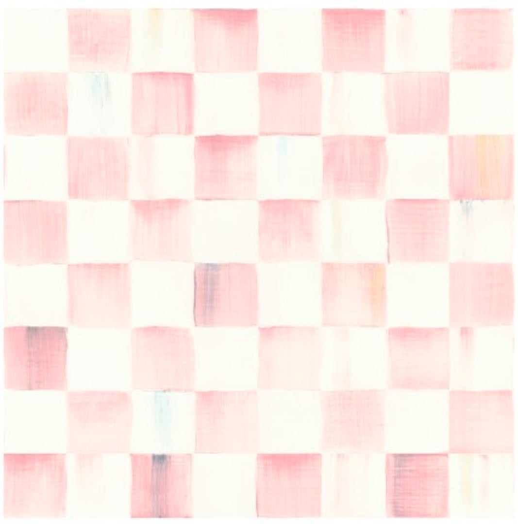 Rosy Check Peel & Stick Wallpaper