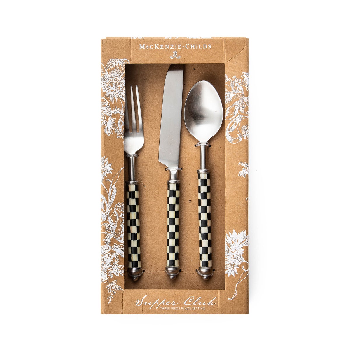 Courtly Check Supper Club 3-Piece Place Setting - Image 4