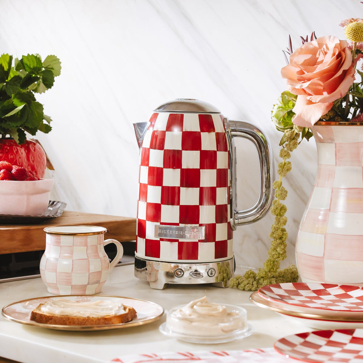 Cherry Check Electric Kettle - Image 5