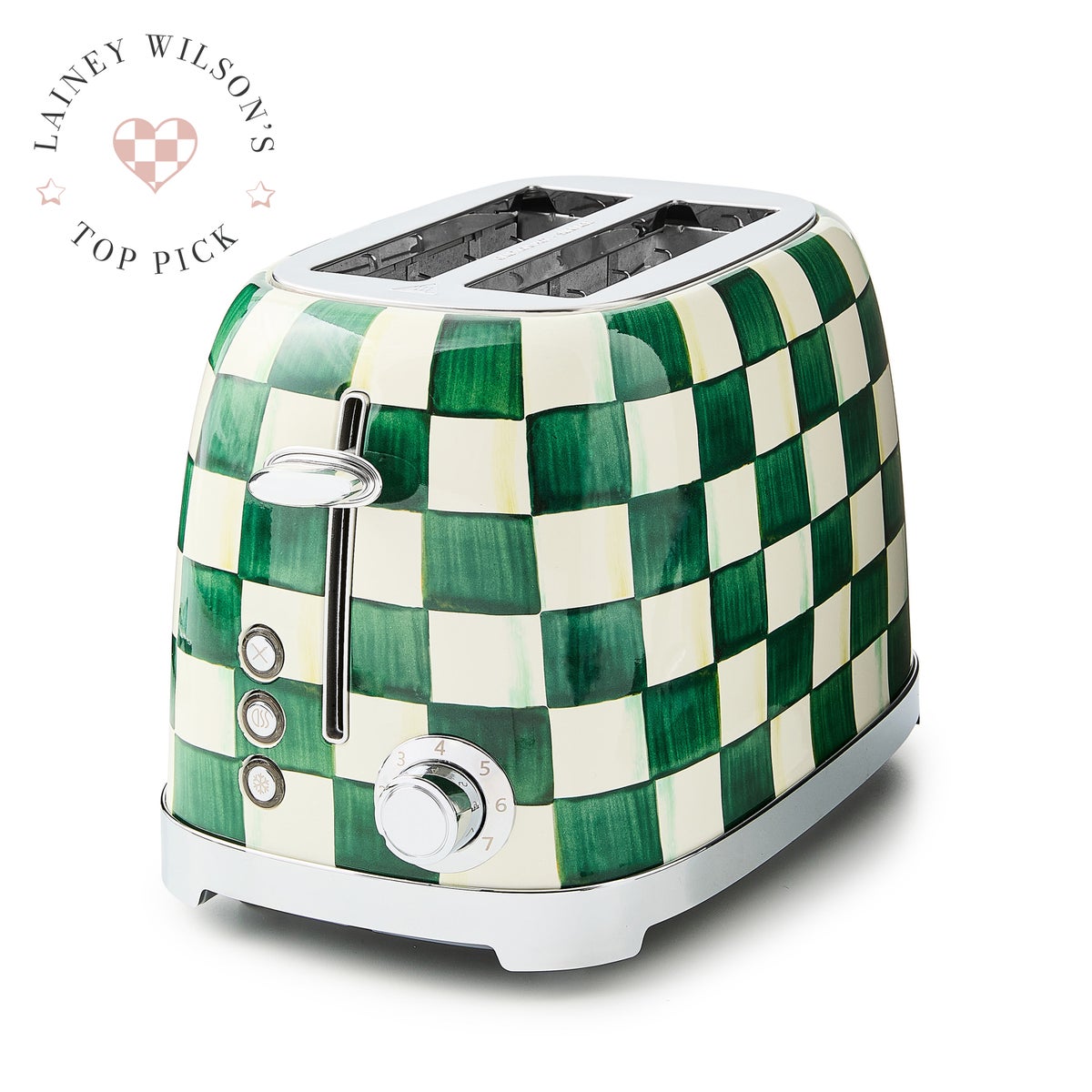 Emerald Check 2-Slice Toaster