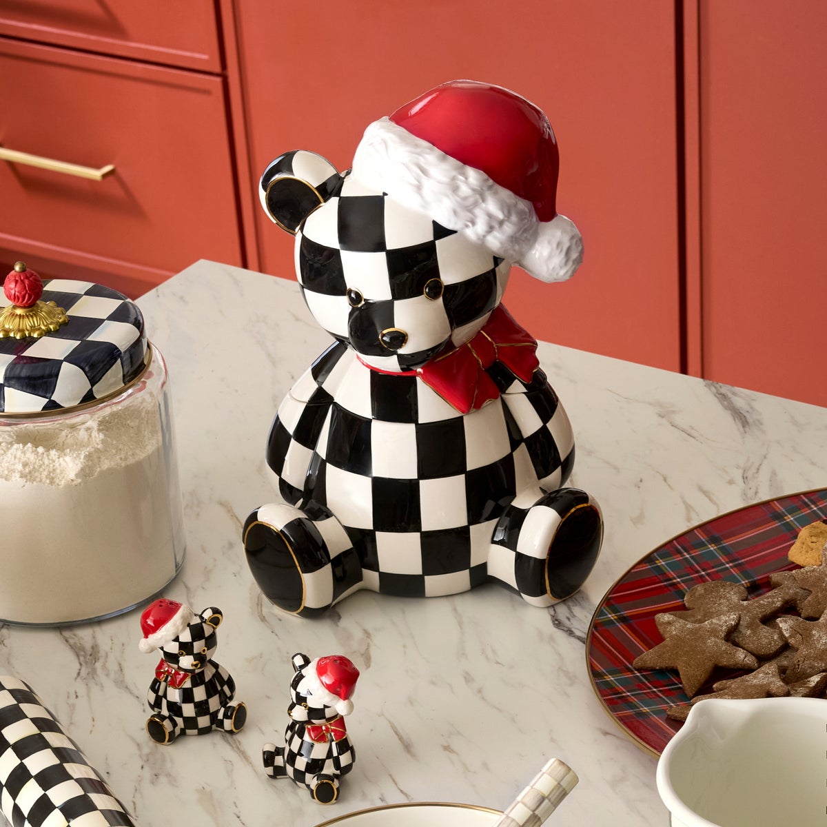 Courtly Santa Bear Cookie Jar - Image 6