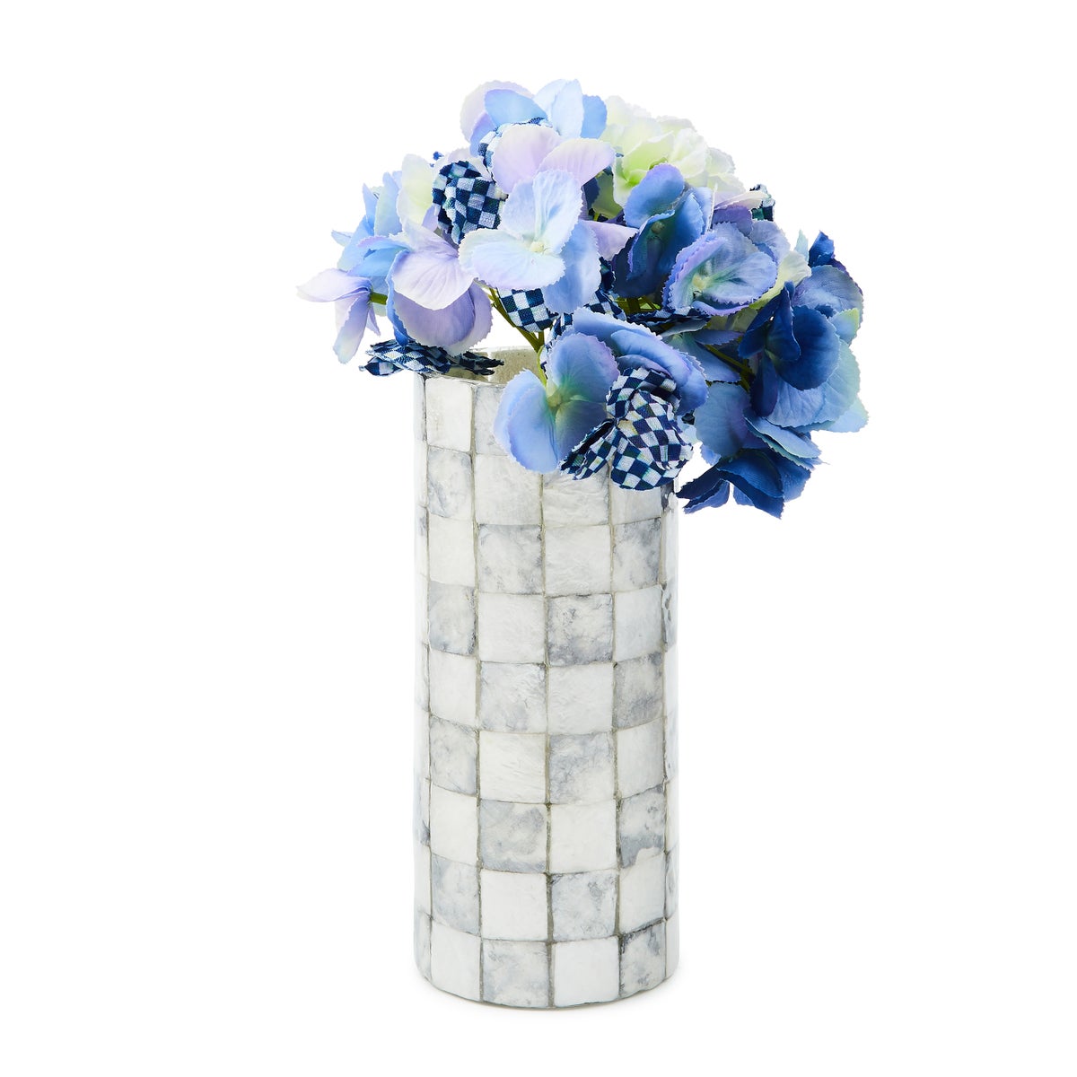 Sterling Check Capiz Small Vase - Image 2