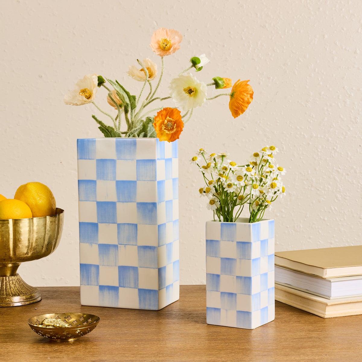 Sky Check Small Pillar Vase - Image 2
