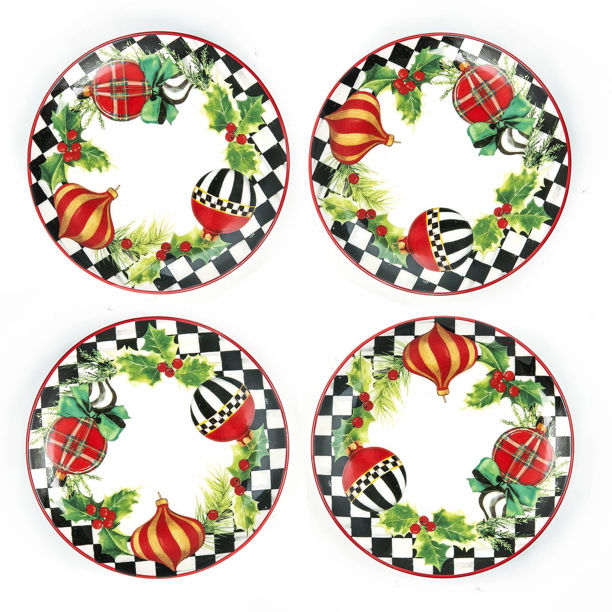 Deck the Halls Appetizer Plates, Set of 4 - Image 2