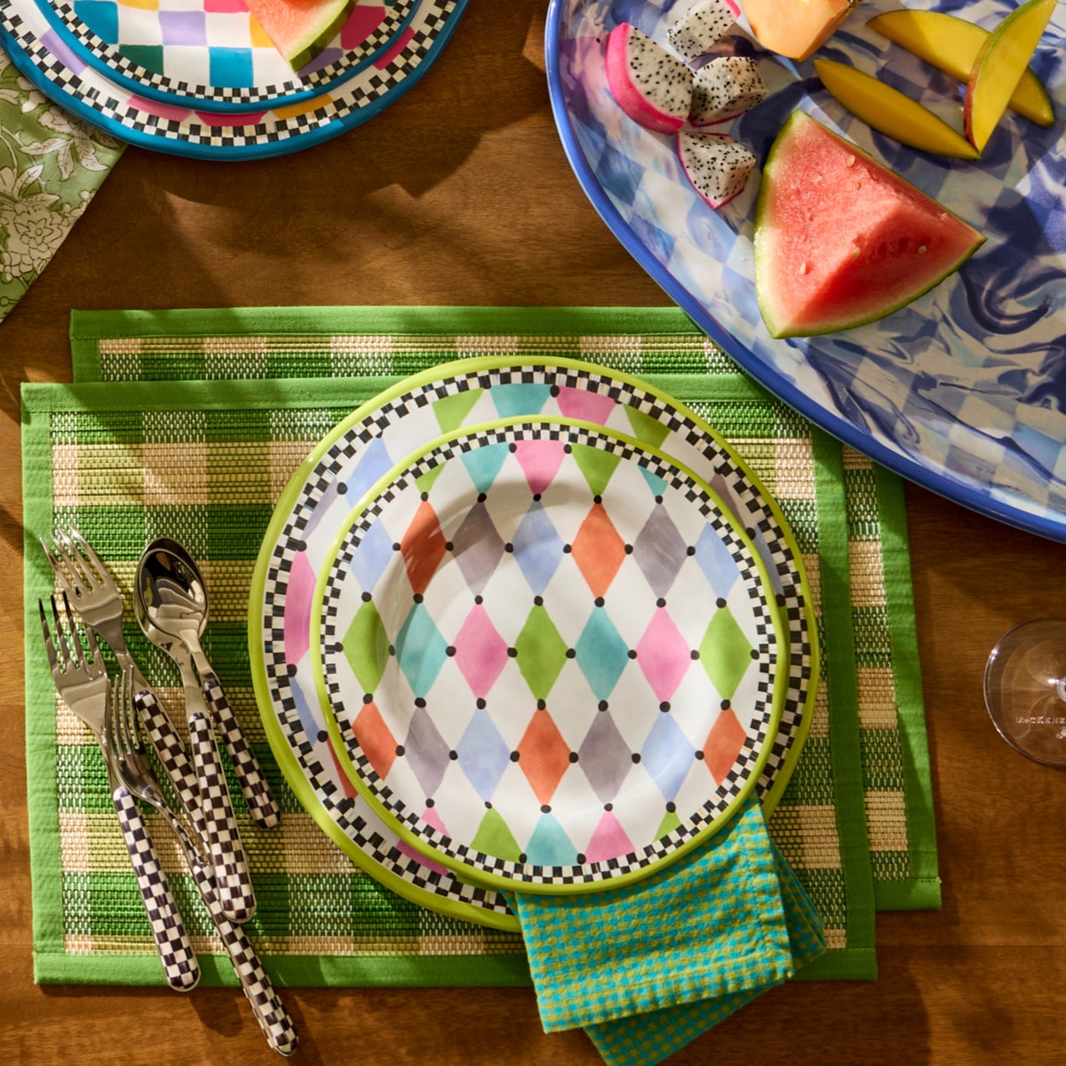 Palm Springs Melamine Salad Plates, Set of 4 - Image 4