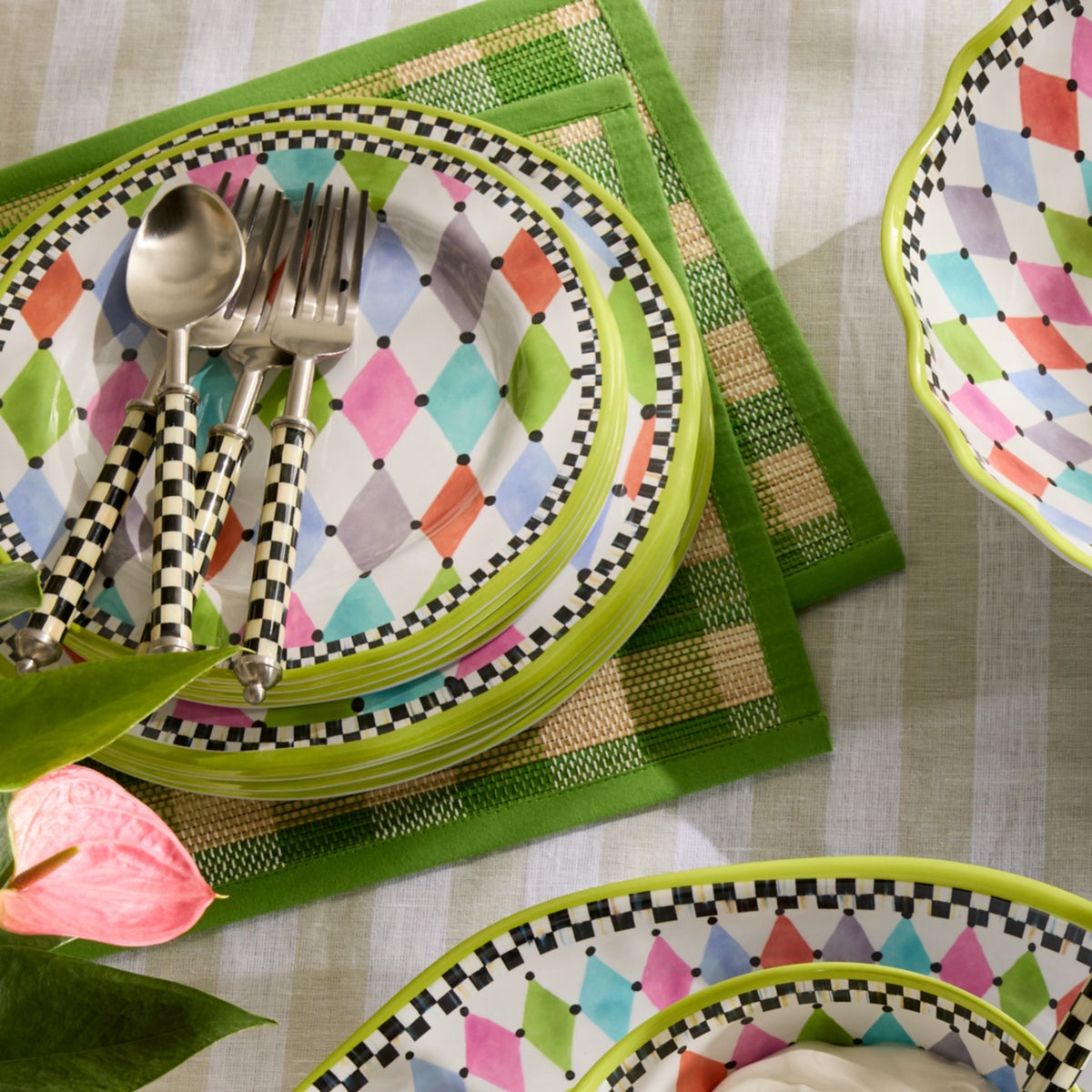 Palm Springs Melamine Salad Plates, Set of 4 - Image 5