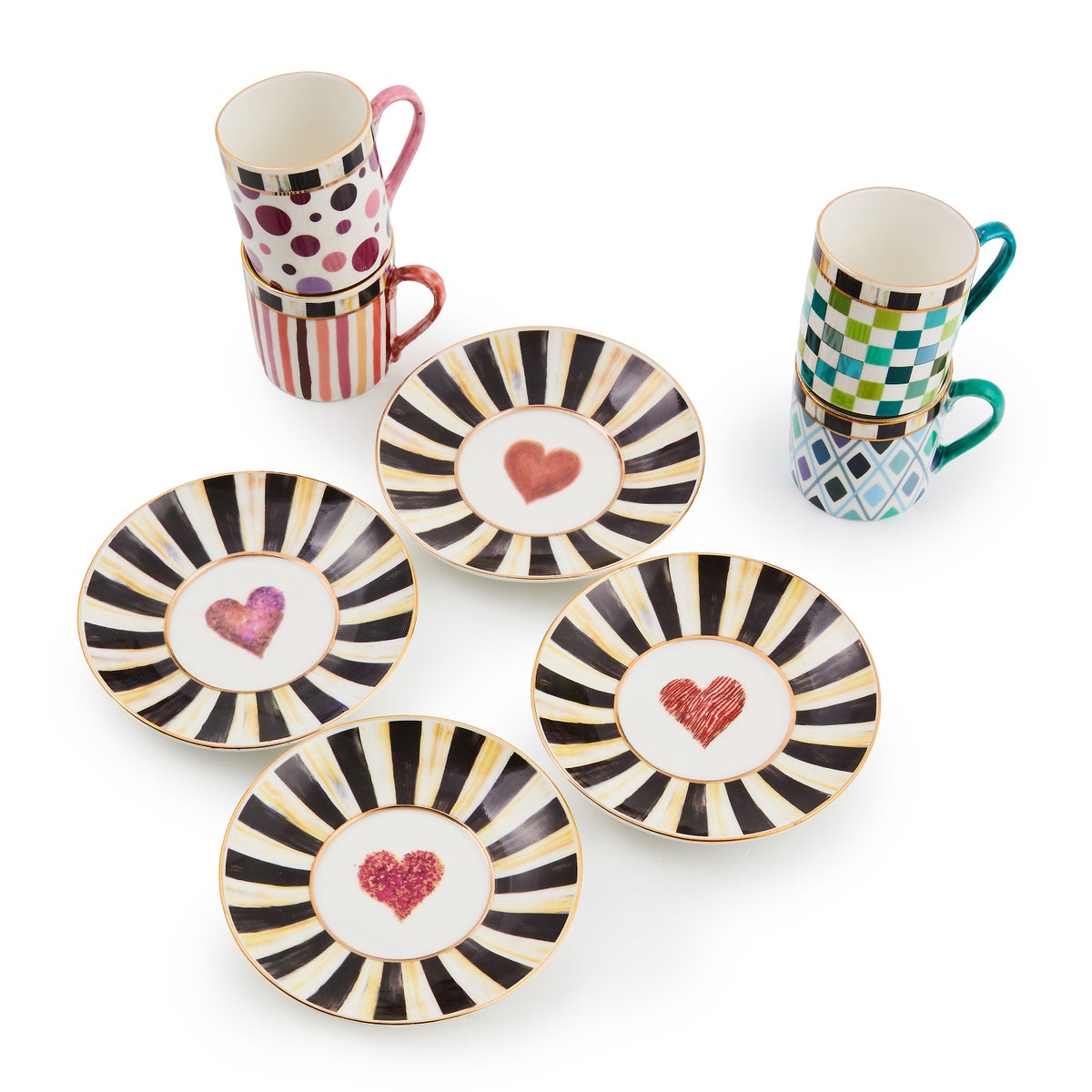 Sweetheart Espresso Cup & Saucer, Set of 4 - Image 4