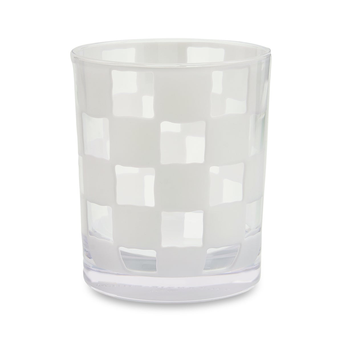 White Check Acrylic Tumblers, Set of 4 - Image 3