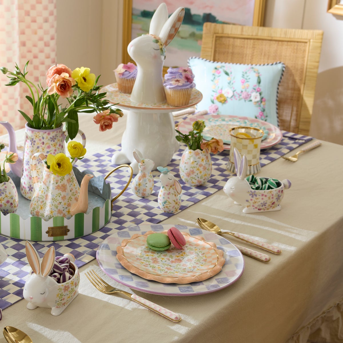 Lilac Check Dinner Plate - Image 8