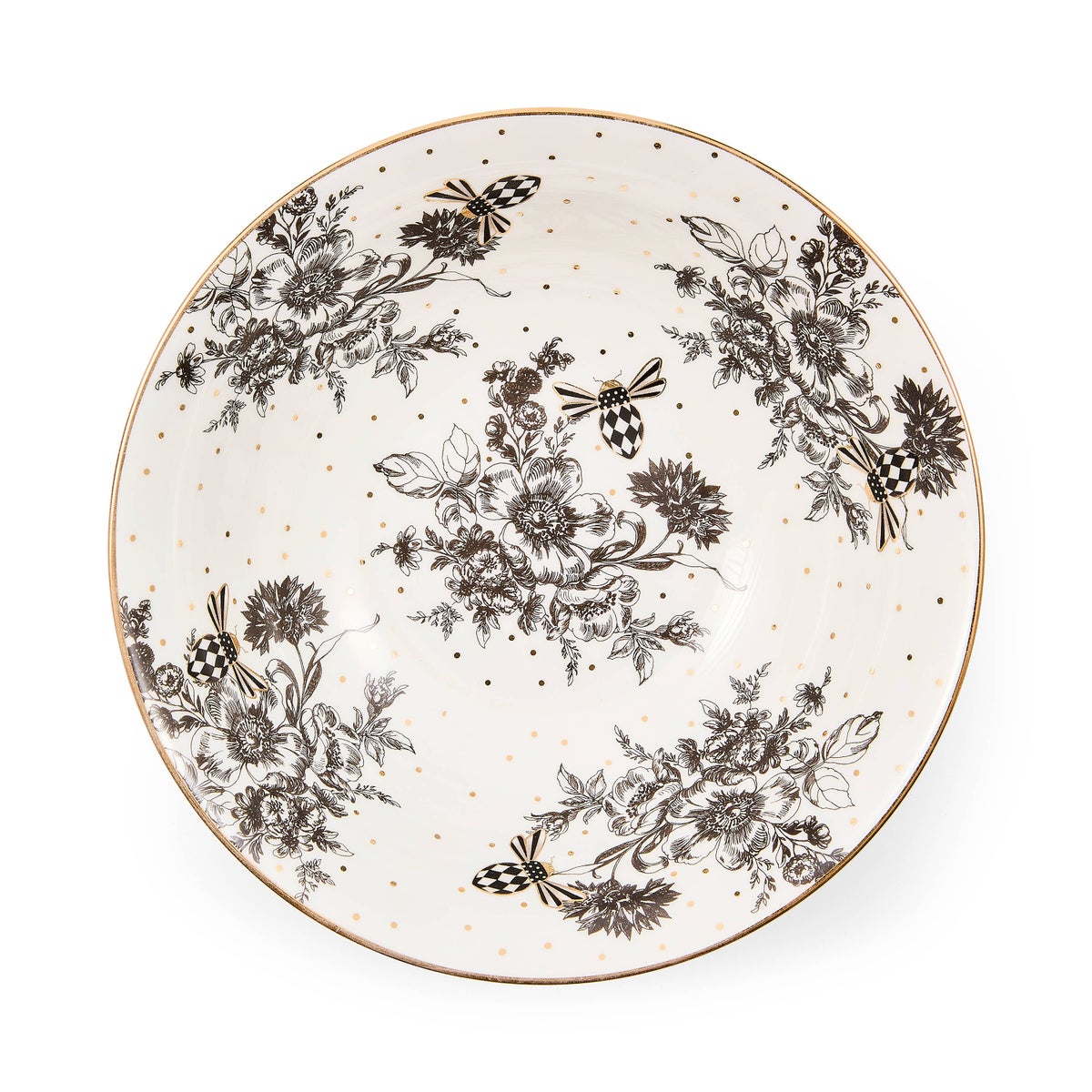 Bee Toile Serving Bowl - Image 4
