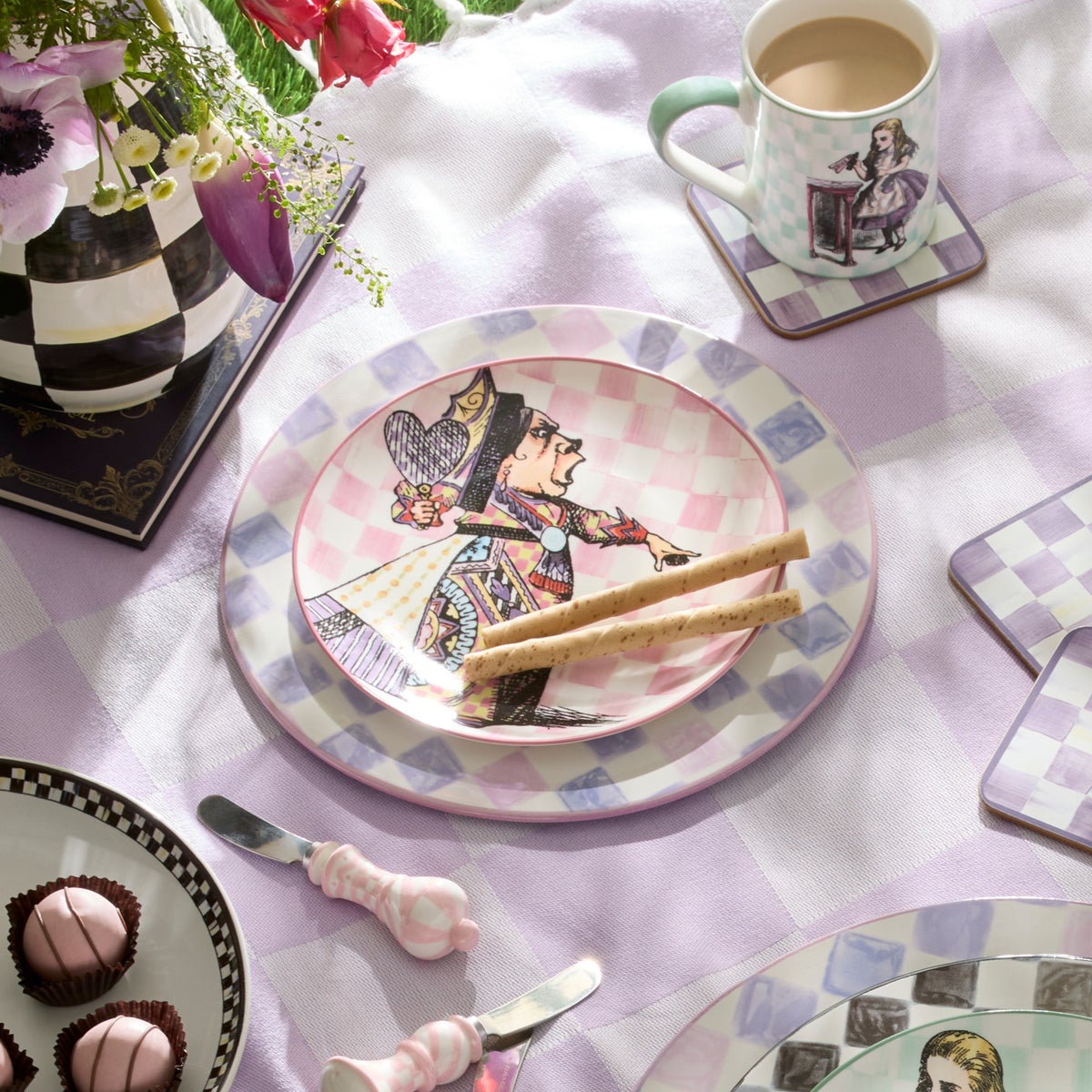 Wonderland Plates, Set of 4 - Image 7