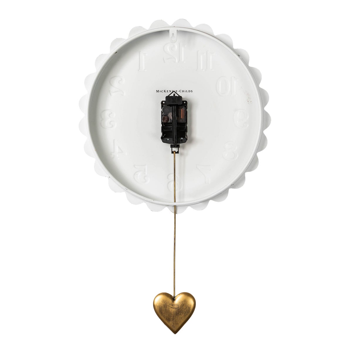 Sterling Check Heart Pendant Wall Clock - Image 3