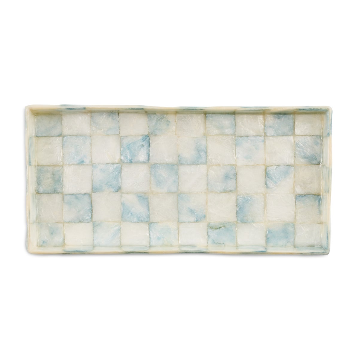 Sky Check Capiz Vanity Tray - Image 3
