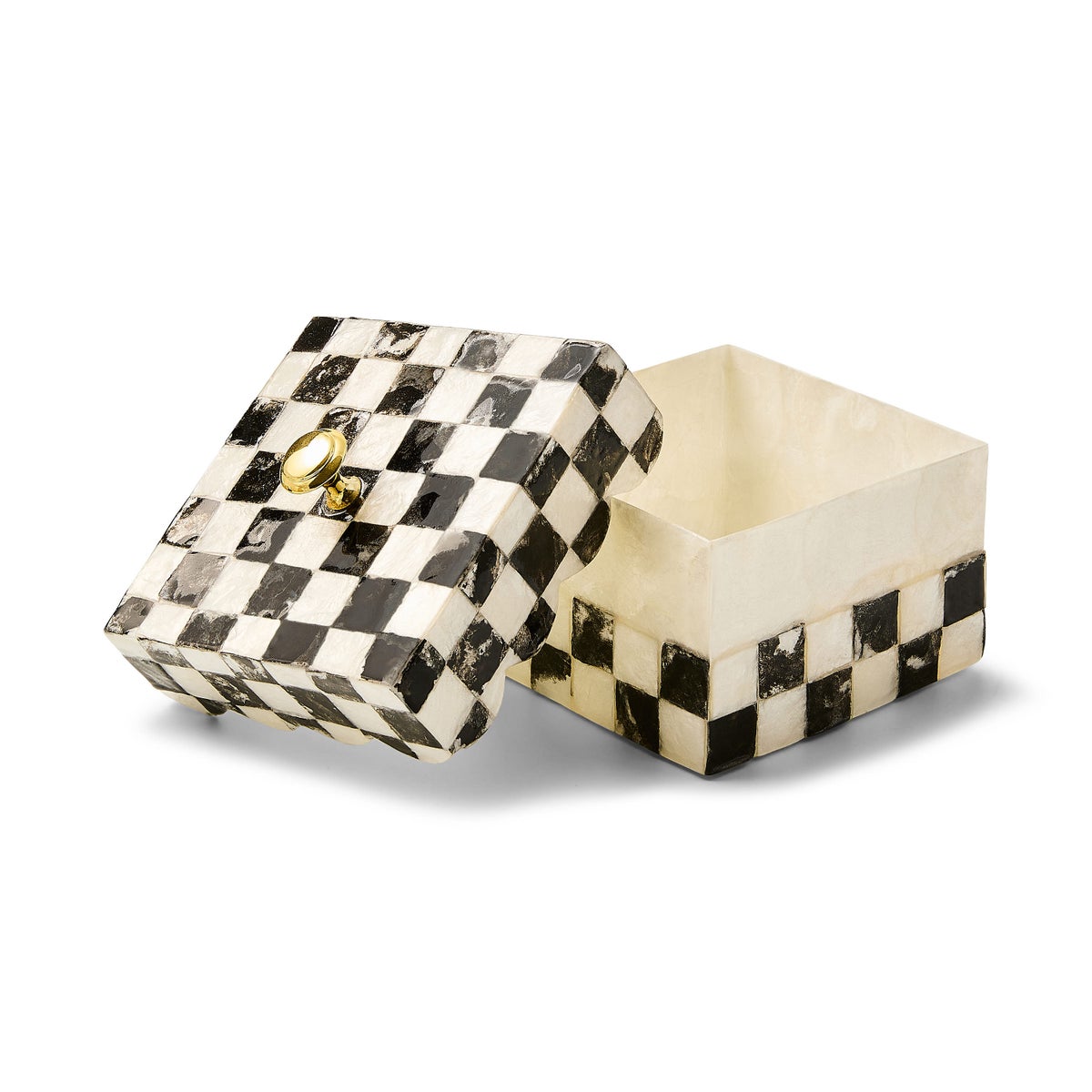 Courtly Check Capiz Scalloped Box - Image 3