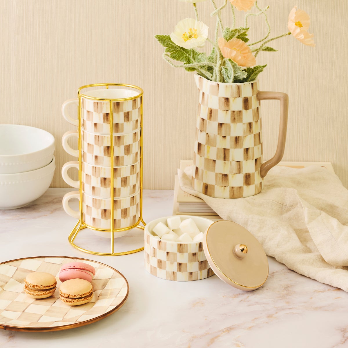 Mocha Check Trinket Box - Image 2