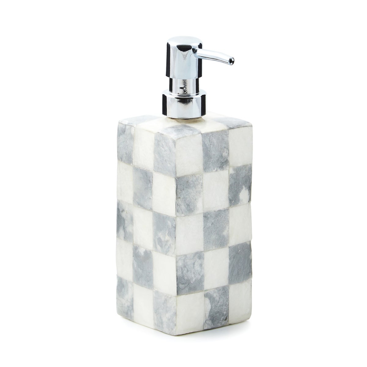 Sterling Check Capiz Soap Pump