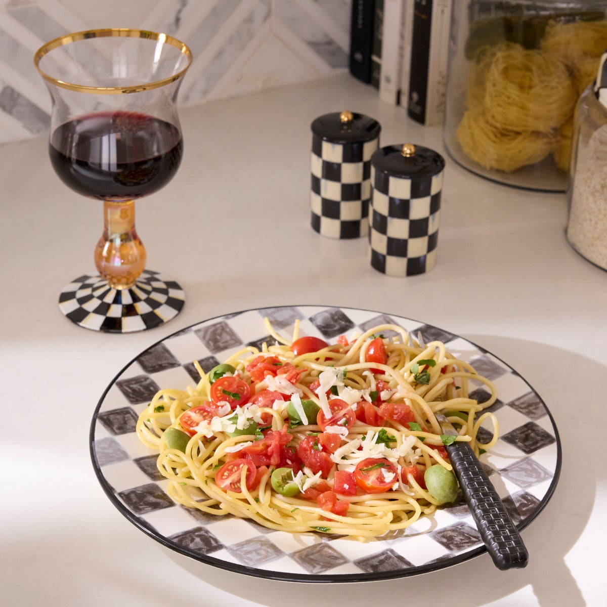 Courtly Check Farmhouse Salt & Pepper Set - Image 5