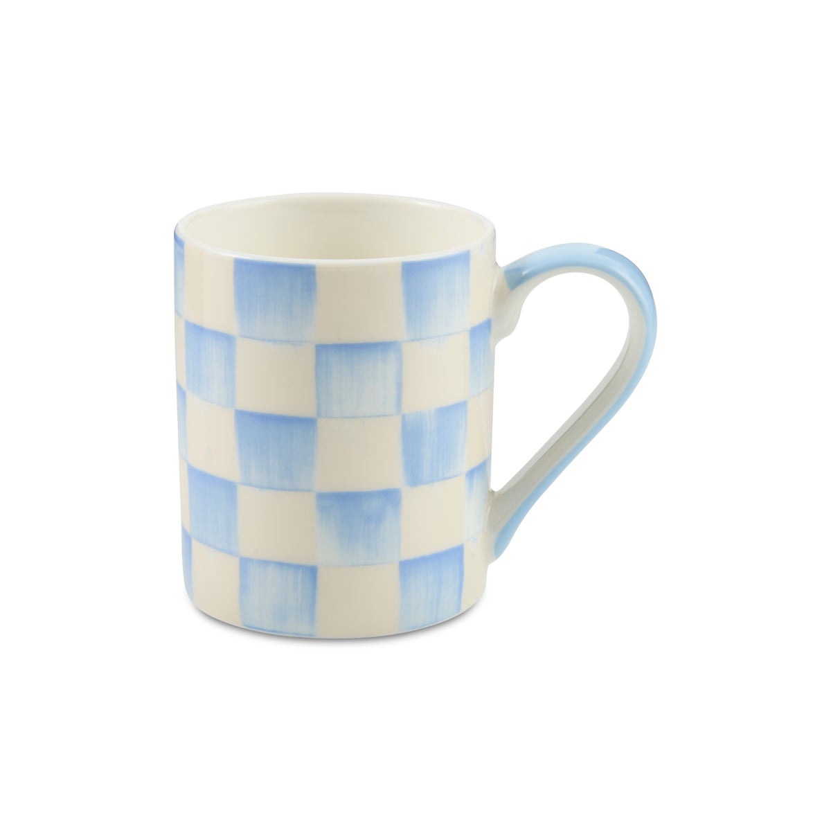 Sky Check Porcelain Mug