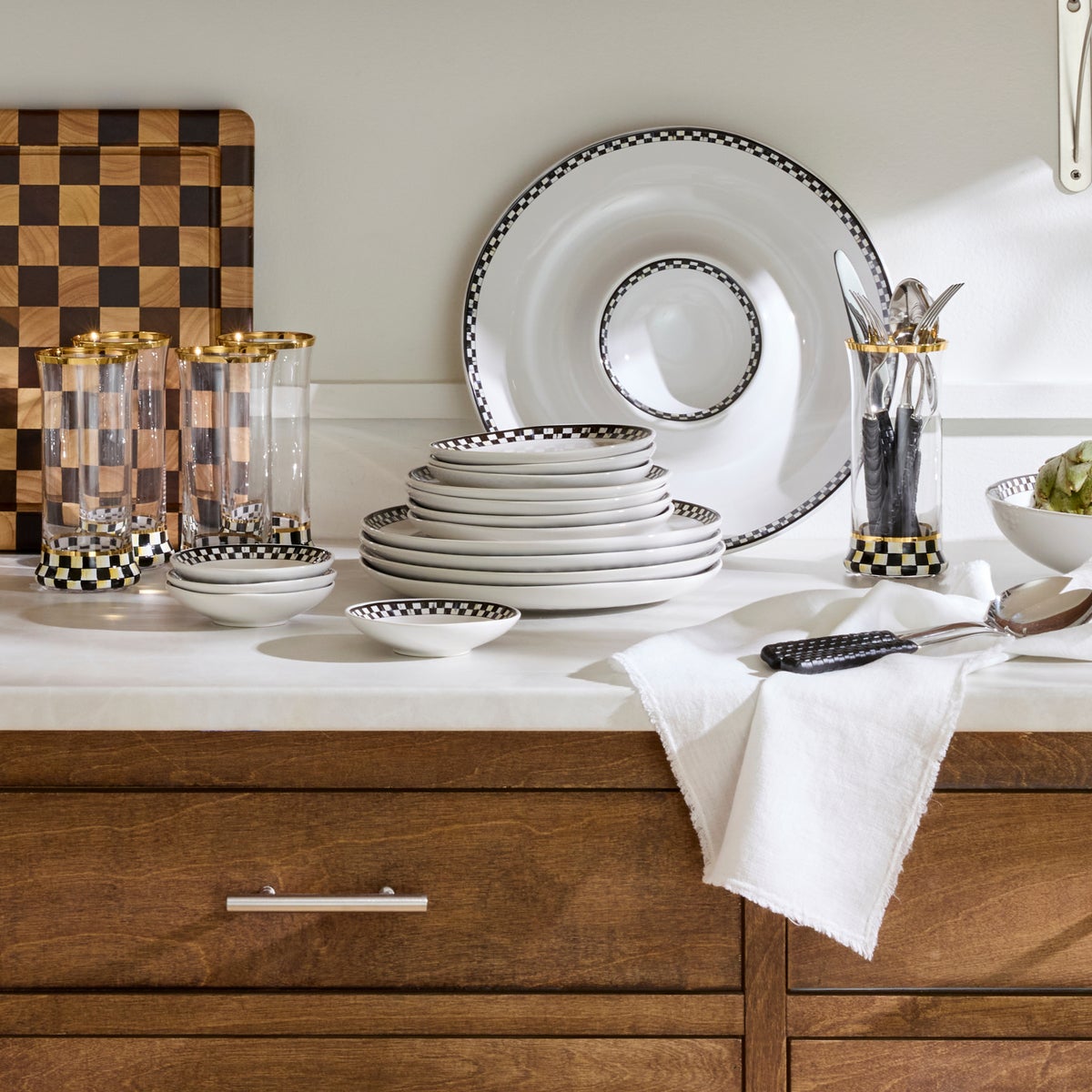 Courtly Check Everyday Small Plates, Set of 4 - Image 5