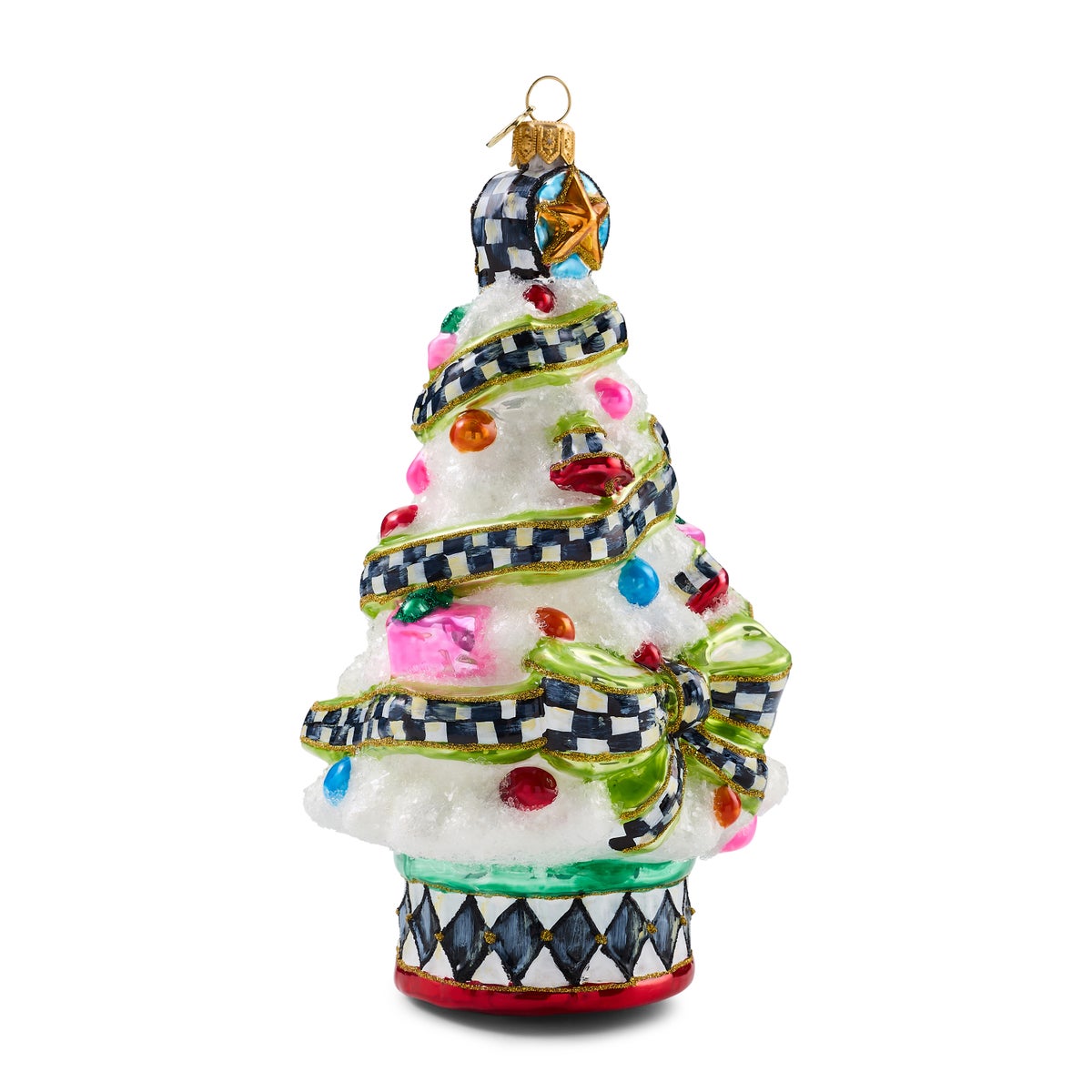 Confetti Christmas Tree Glass Ornament - Image 5