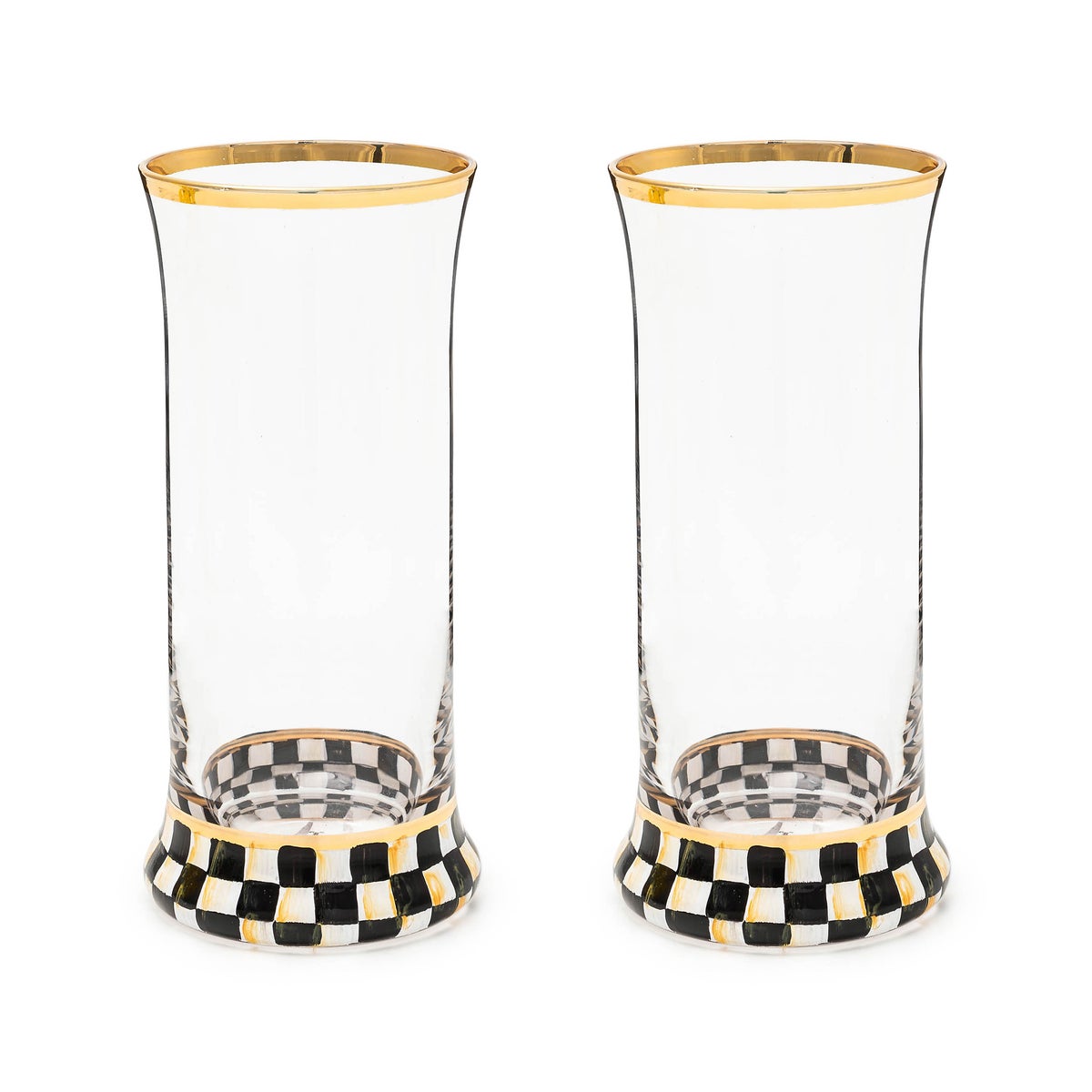 Courtly Check Highball Glass, Set of 2