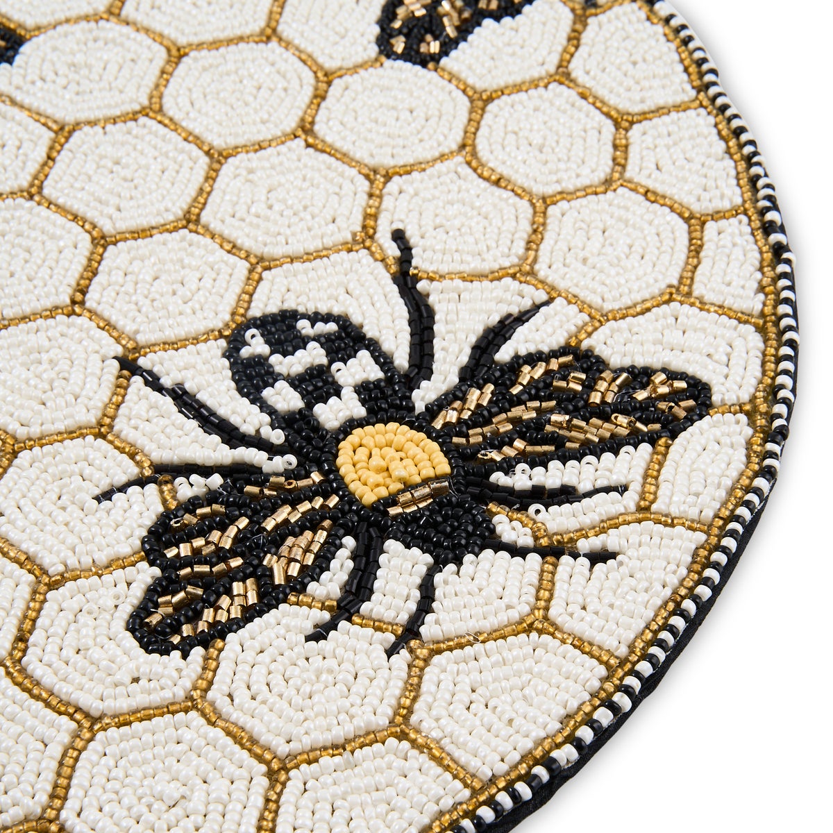 Gold Bee Beaded Placemat - Image 3