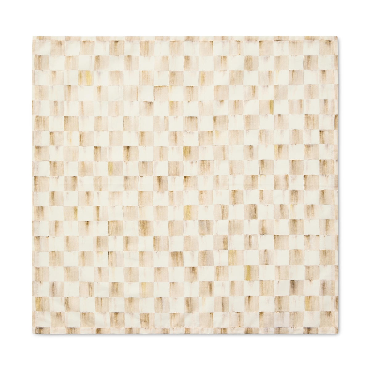 Mocha Check Printed Napkin - Image 2