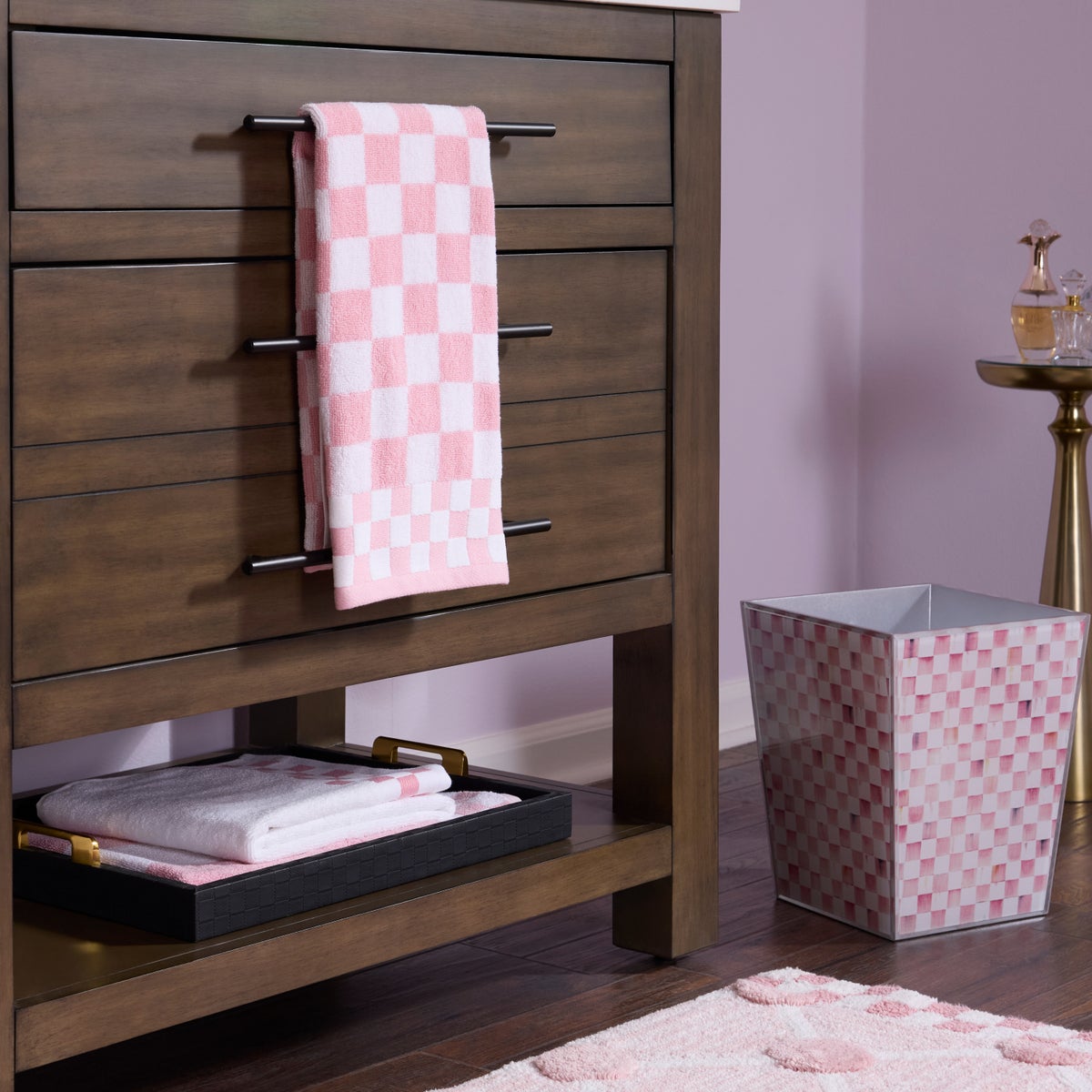 Rosy Check Hand Towel - Image 5
