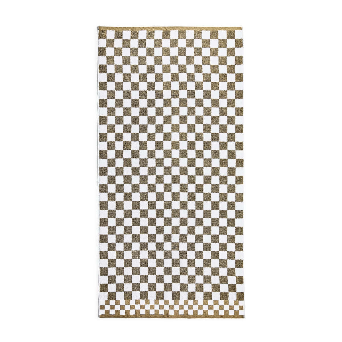 Mocha Check Bath Towel - Image 3